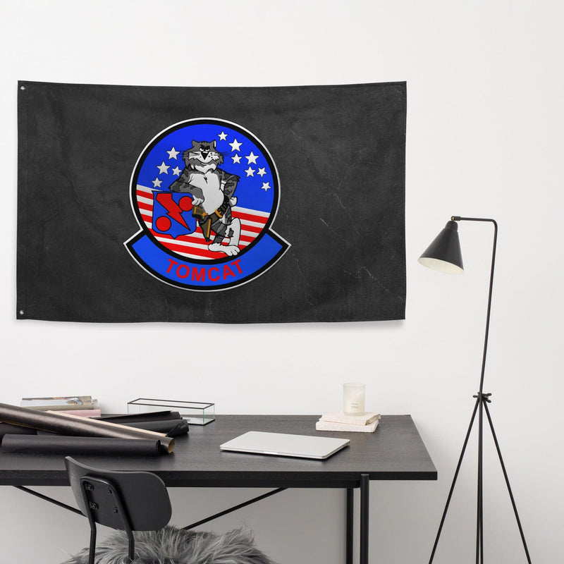 U.S. Navy Fighter Squadron 11 (VF-11) F-14 Tomcat Flag