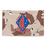 1/1 Marines Chocolate-Chip Camouflage Flag Tactically Acquired   