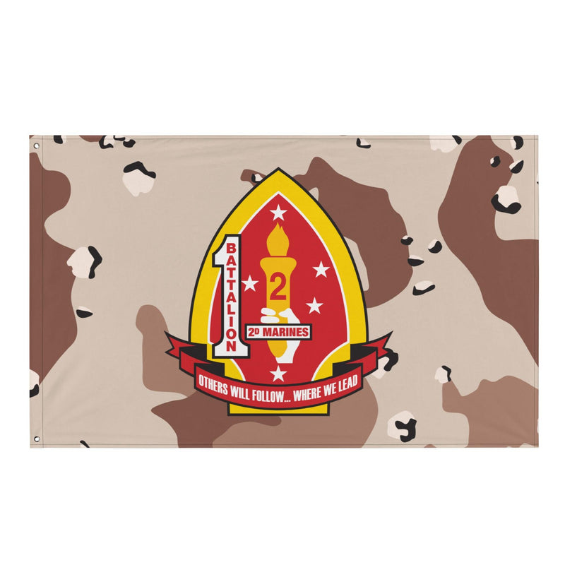 1/2 Marines Chocolate-Chip Camouflage Flag