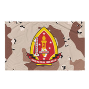 1/2 Marines Chocolate-Chip Camouflage Flag Tactically Acquired   