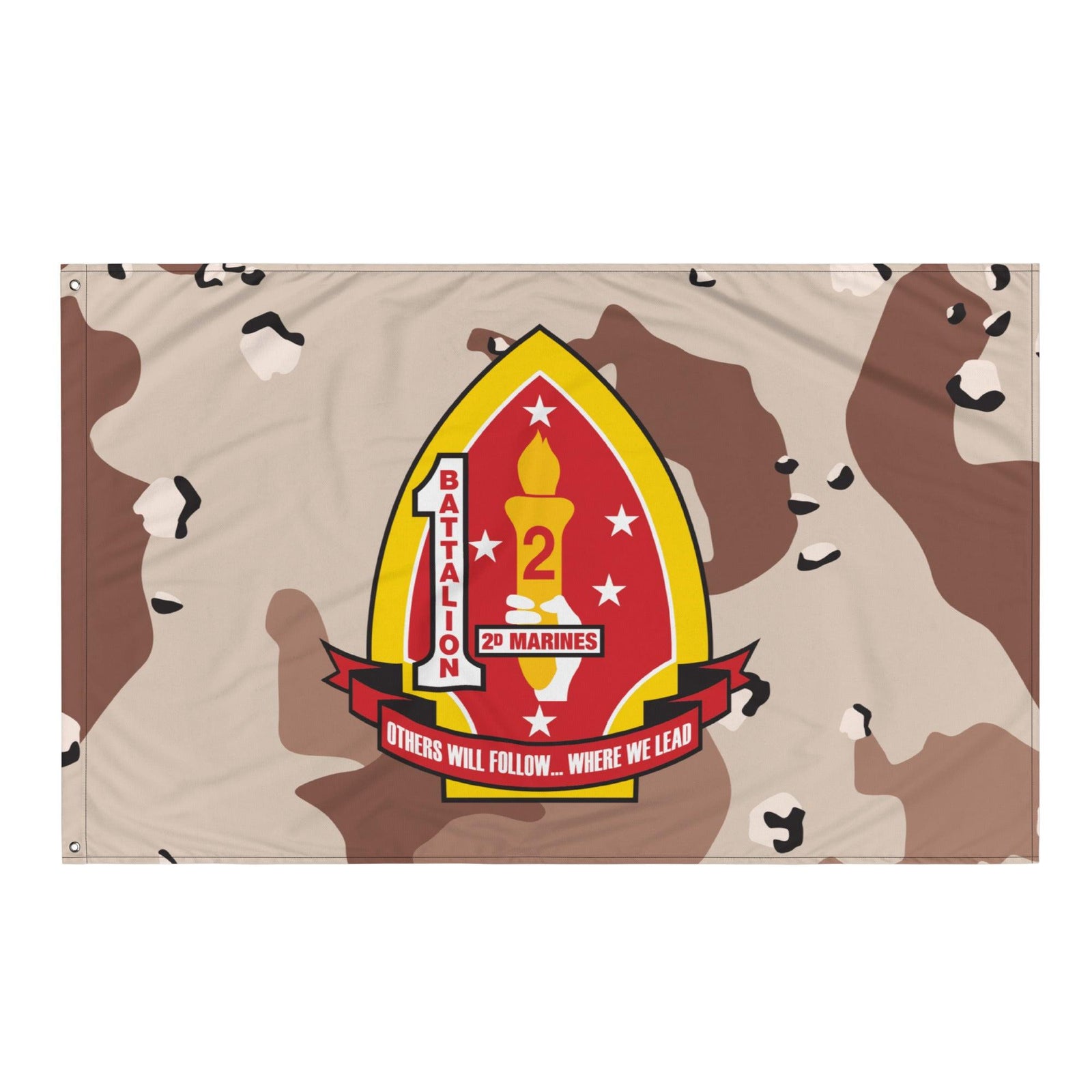 1/2 Marines Chocolate-Chip Camouflage Flag Tactically Acquired   