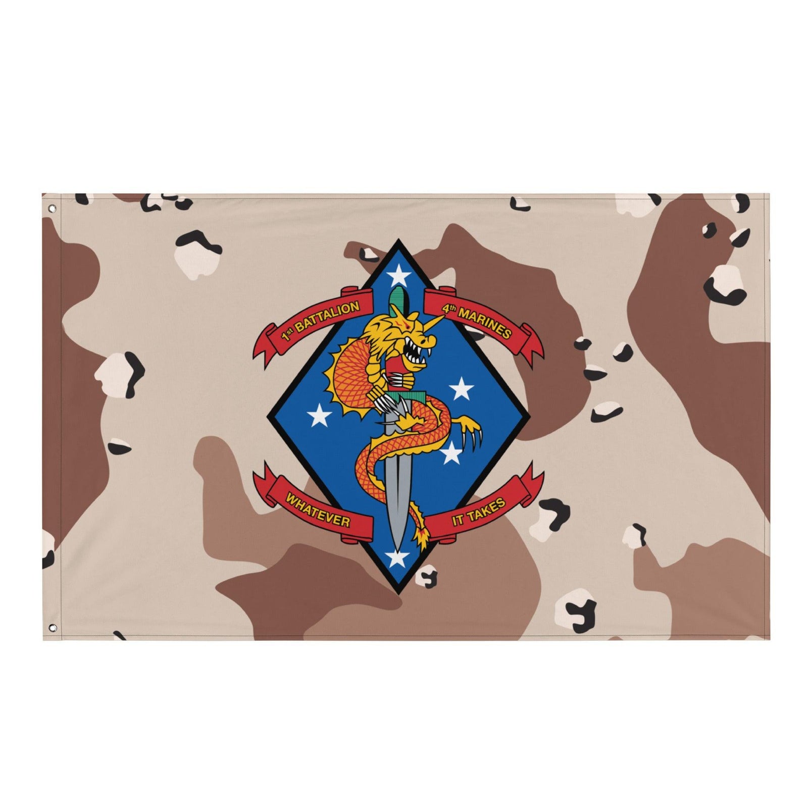 1/4 Marines Chocolate-Chip Camouflage Flag Tactically Acquired Default Title  
