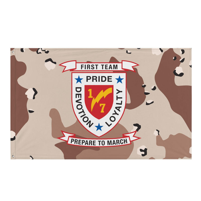 1/7 Marines Chocolate-Chip Camouflage Flag