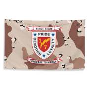 1/7 Marines Chocolate-Chip Camouflage Flag Tactically Acquired   