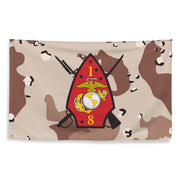 1/8 Marines Chocolate-Chip Camouflage Flag Tactically Acquired   