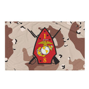 1/8 Marines Chocolate-Chip Camouflage Flag Tactically Acquired   