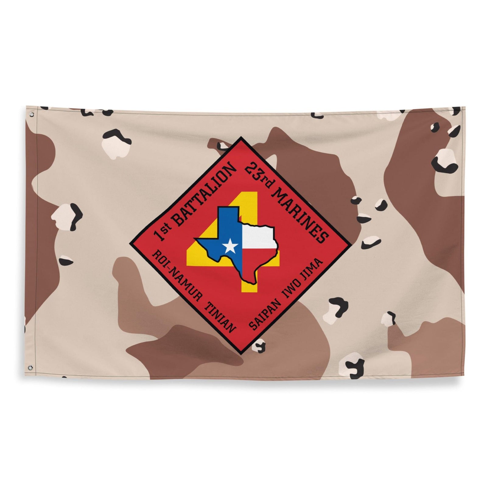 1/23 Marines Chocolate-Chip Camouflage Flag Tactically Acquired   