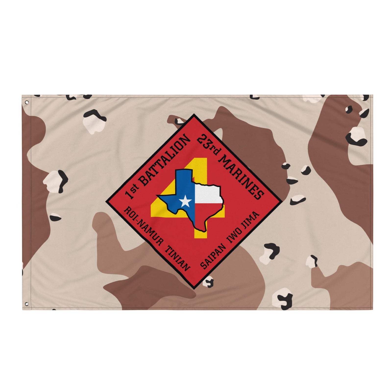 1/23 Marines Chocolate-Chip Camouflage Flag Tactically Acquired   