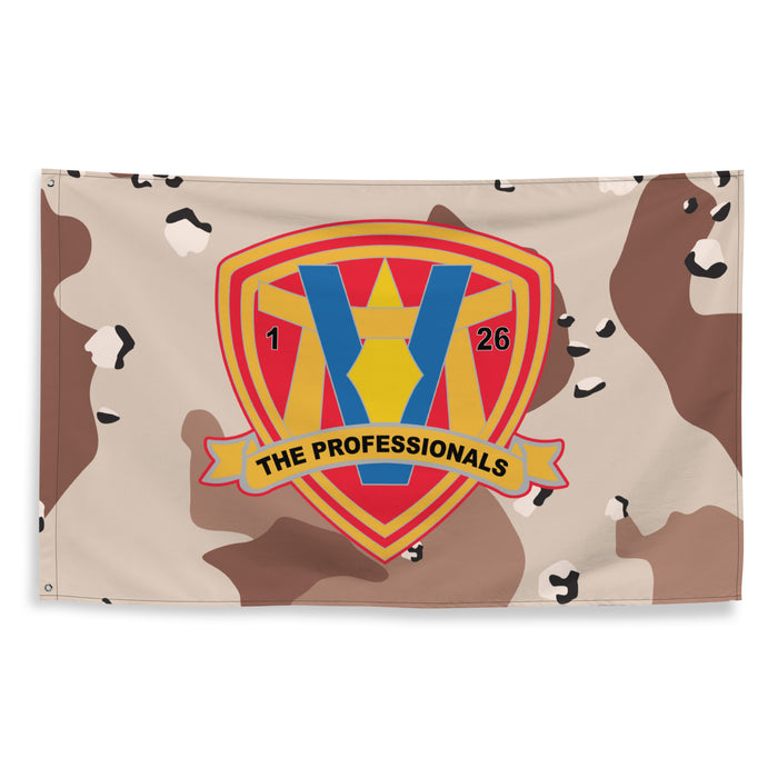 1/26 Marines Chocolate-Chip Camouflage Flag Tactically Acquired   