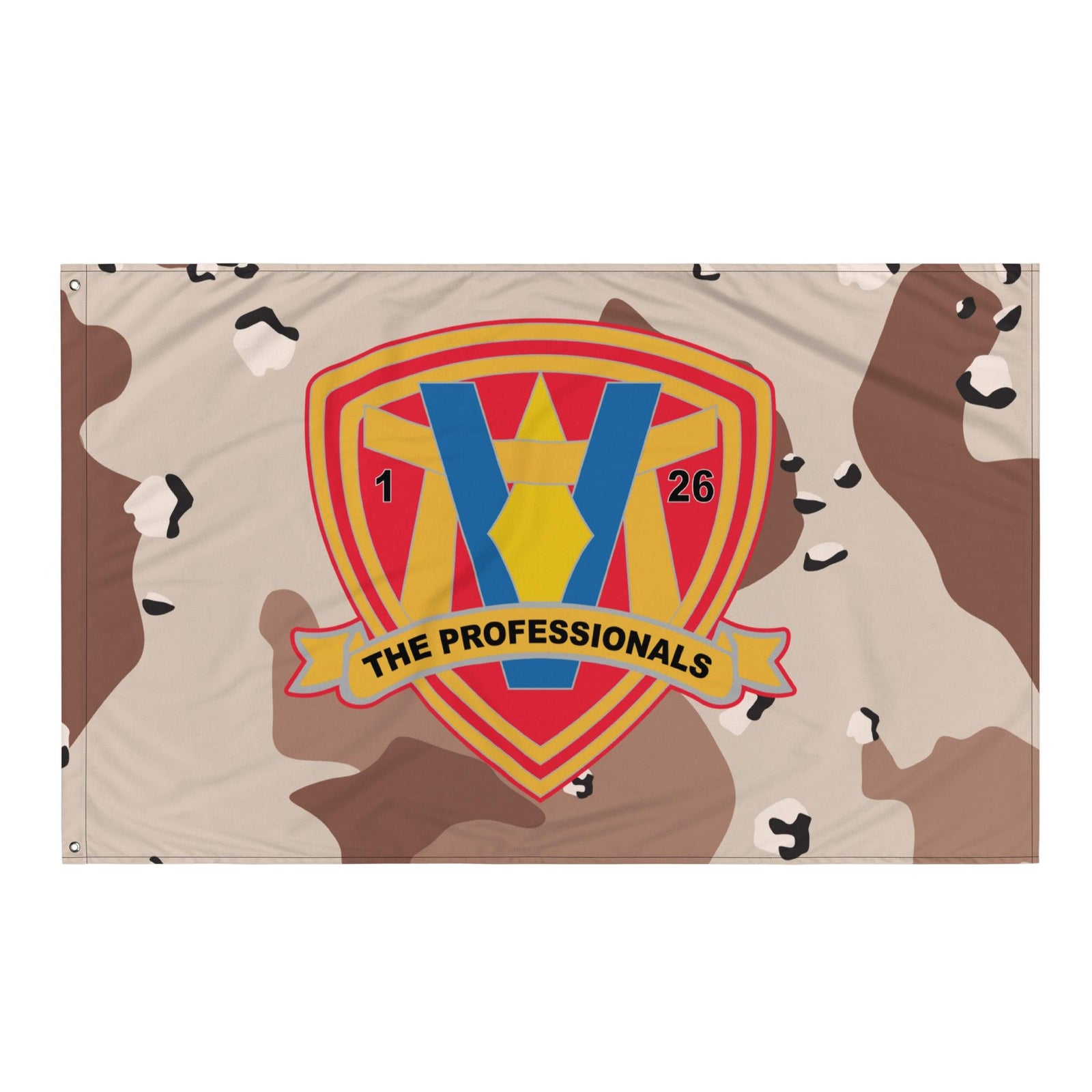 1/26 Marines Chocolate-Chip Camouflage Flag Tactically Acquired   