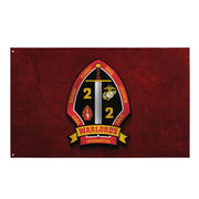2/2 Marines 'Warlords' Red Flag Tactically Acquired Default Title  
