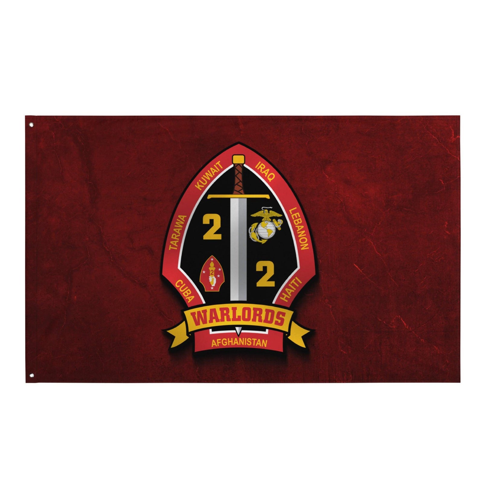 2/2 Marines 'Warlords' Red Flag Tactically Acquired Default Title  