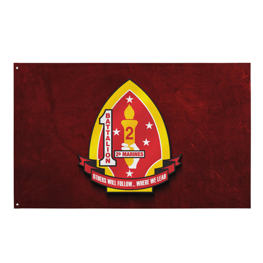 1st Bn 2nd Marines (1/2 Marines) Red Wall Flag Tactically Acquired Default Title  