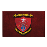 1st Bn 5th Marines (1/5 Marines) Red Wall Flag Tactically Acquired Default Title  