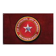 1/6 Marines Deathwalkers Red Wall Flag Tactically Acquired Default Title  