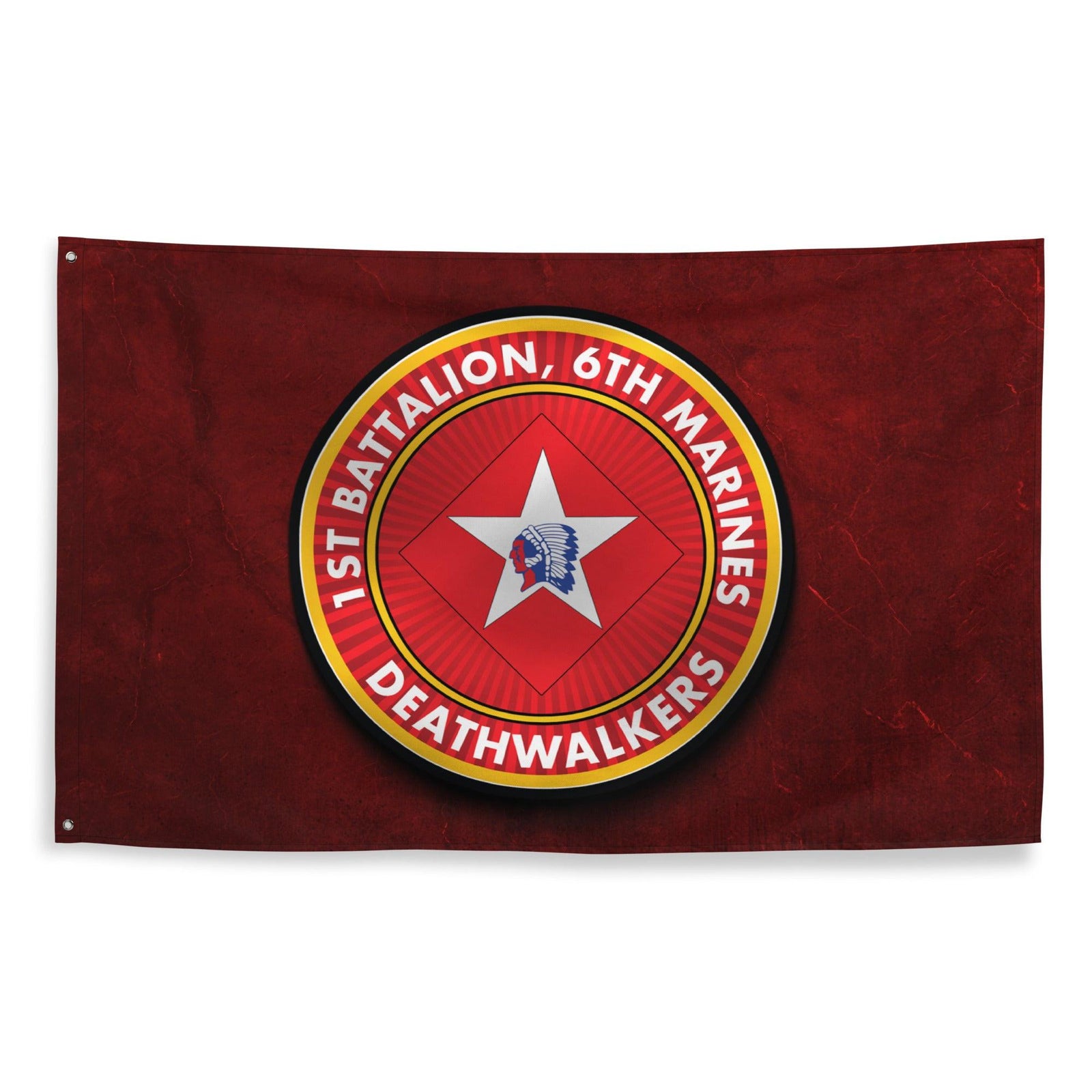 1/6 Marines Deathwalkers Red Wall Flag Tactically Acquired   