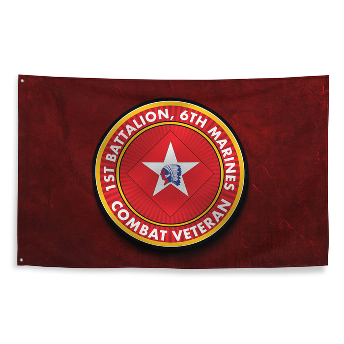 1/6 Marines Combat Veteran Red Flag Tactically Acquired   