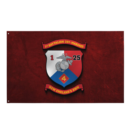 1st Bn 25th Marines (1/25 Marines) Red Wall Flag Tactically Acquired Default Title  