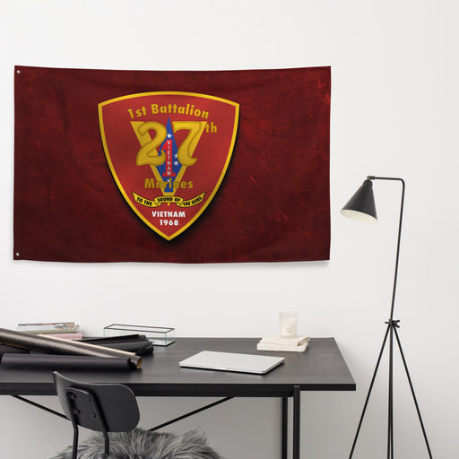 1st Bn 27th Marines (1/27 Marines) Red Wall Flag Tactically Acquired   