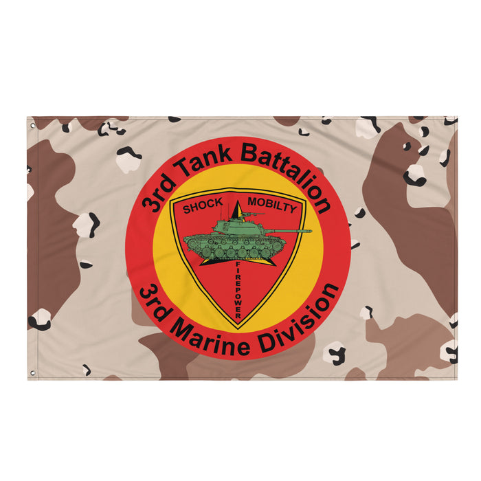 3rd Tank Battalion USMC Chocolate-Chip Camo Flag Tactically Acquired   