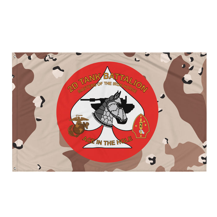 2nd Tank Battalion USMC Chocolate-Chip Camo Flag Tactically Acquired   