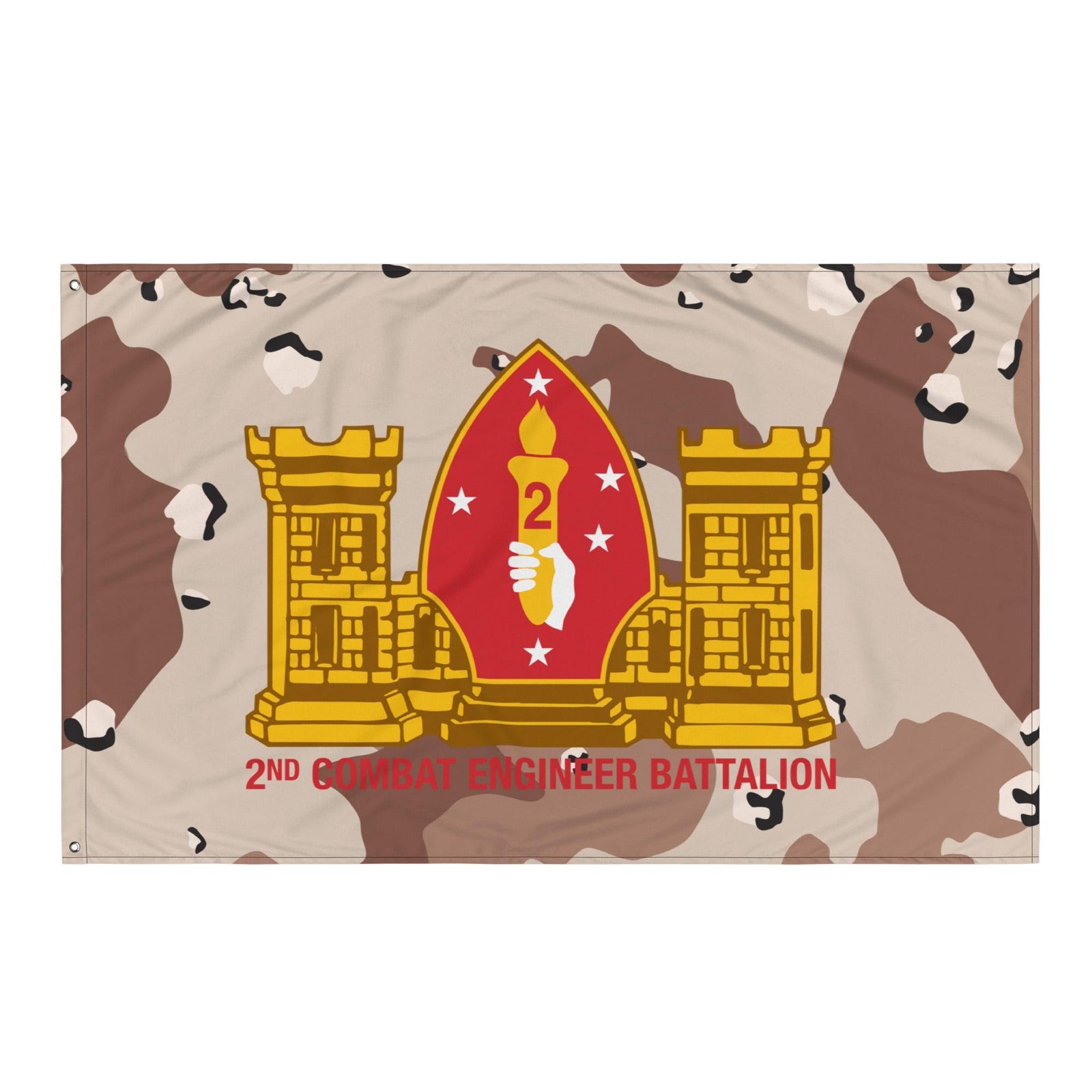 2nd CEB USMC Chocolate-Chip Camo Flag Tactically Acquired   