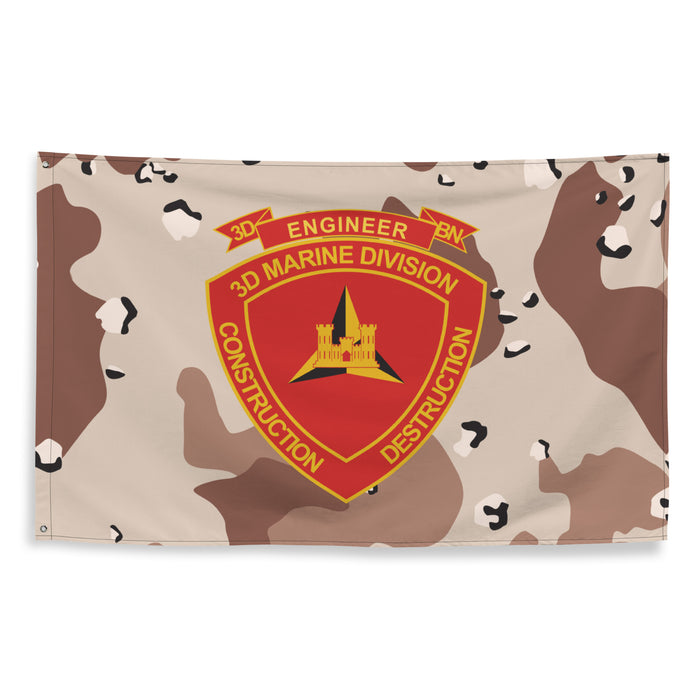 3rd CEB USMC Chocolate-Chip Camo Flag Tactically Acquired   