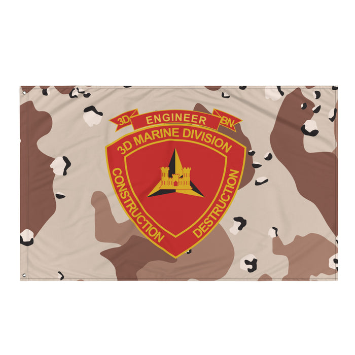 3rd CEB USMC Chocolate-Chip Camo Flag Tactically Acquired   