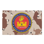 6th ESB USMC Chocolate-Chip Camo Flag Tactically Acquired Default Title  