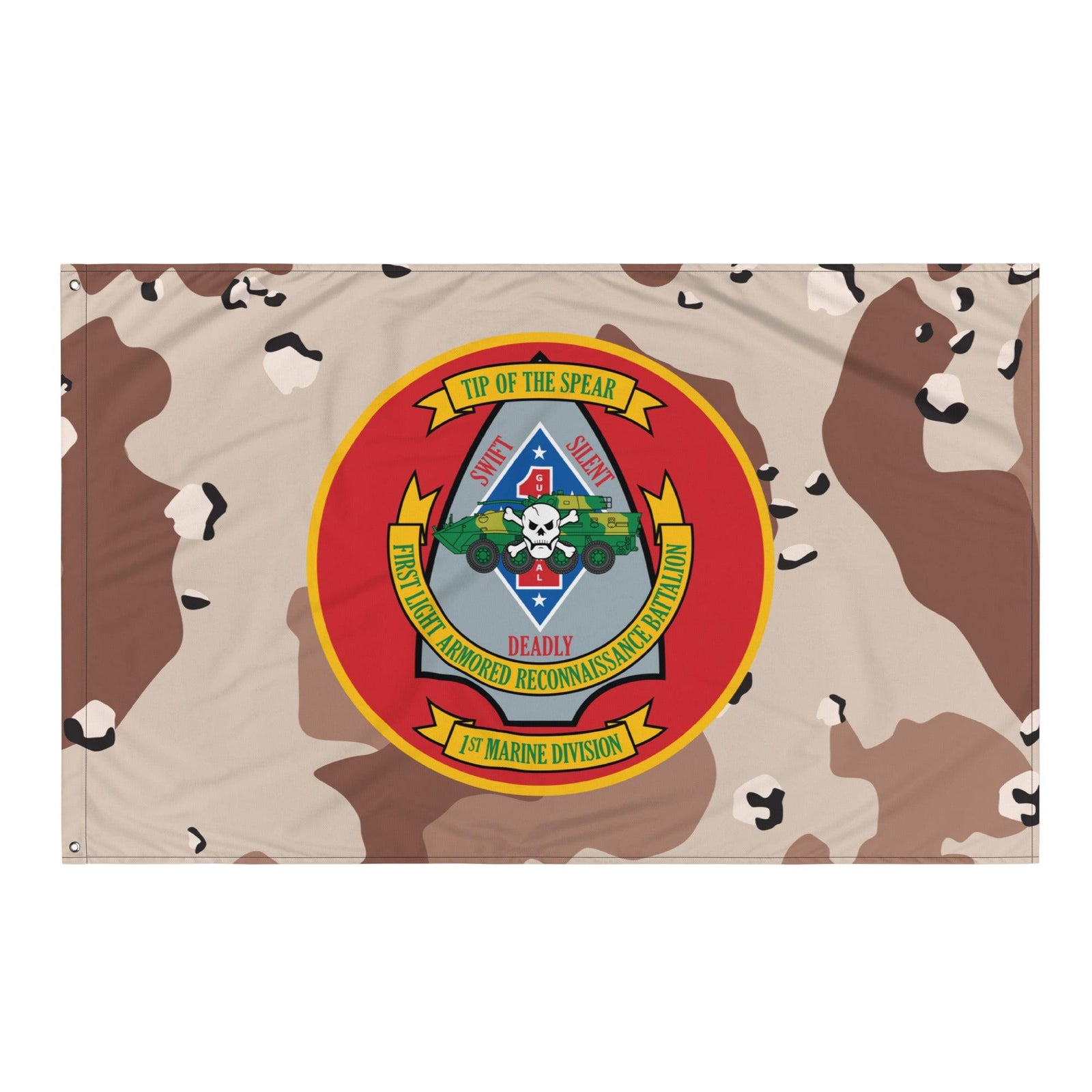 1st LAR USMC Chocolate-Chip Camo Flag Tactically Acquired   