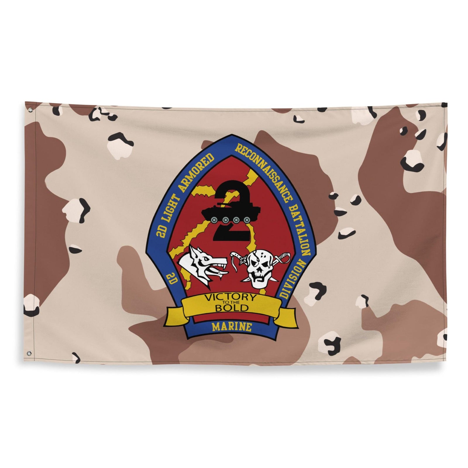 2nd LAR USMC Chocolate-Chip Camo Flag Tactically Acquired   