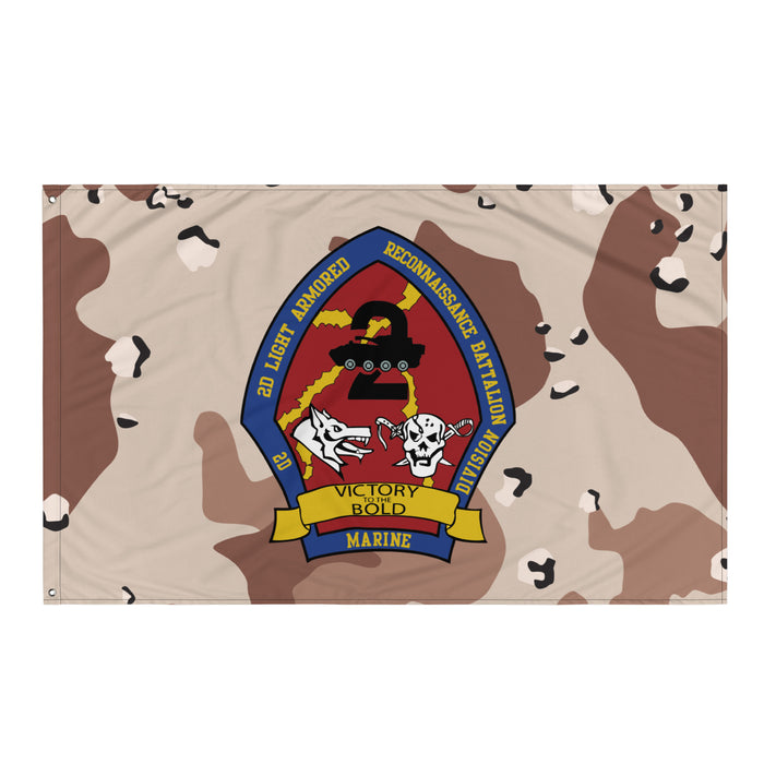 2nd LAR USMC Chocolate-Chip Camo Flag Tactically Acquired   