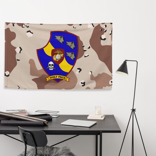 3rd LAR USMC Chocolate-Chip Camo Flag Tactically Acquired   