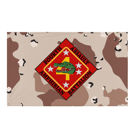 4th AABn USMC Chocolate-Chip Camo Flag Tactically Acquired Default Title  