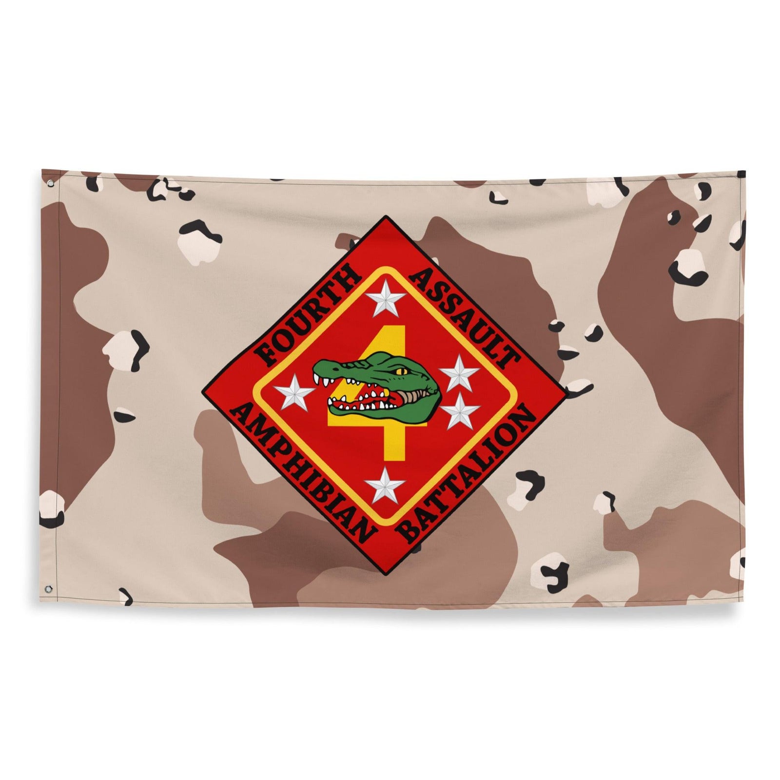 4th AABn USMC Chocolate-Chip Camo Flag Tactically Acquired   