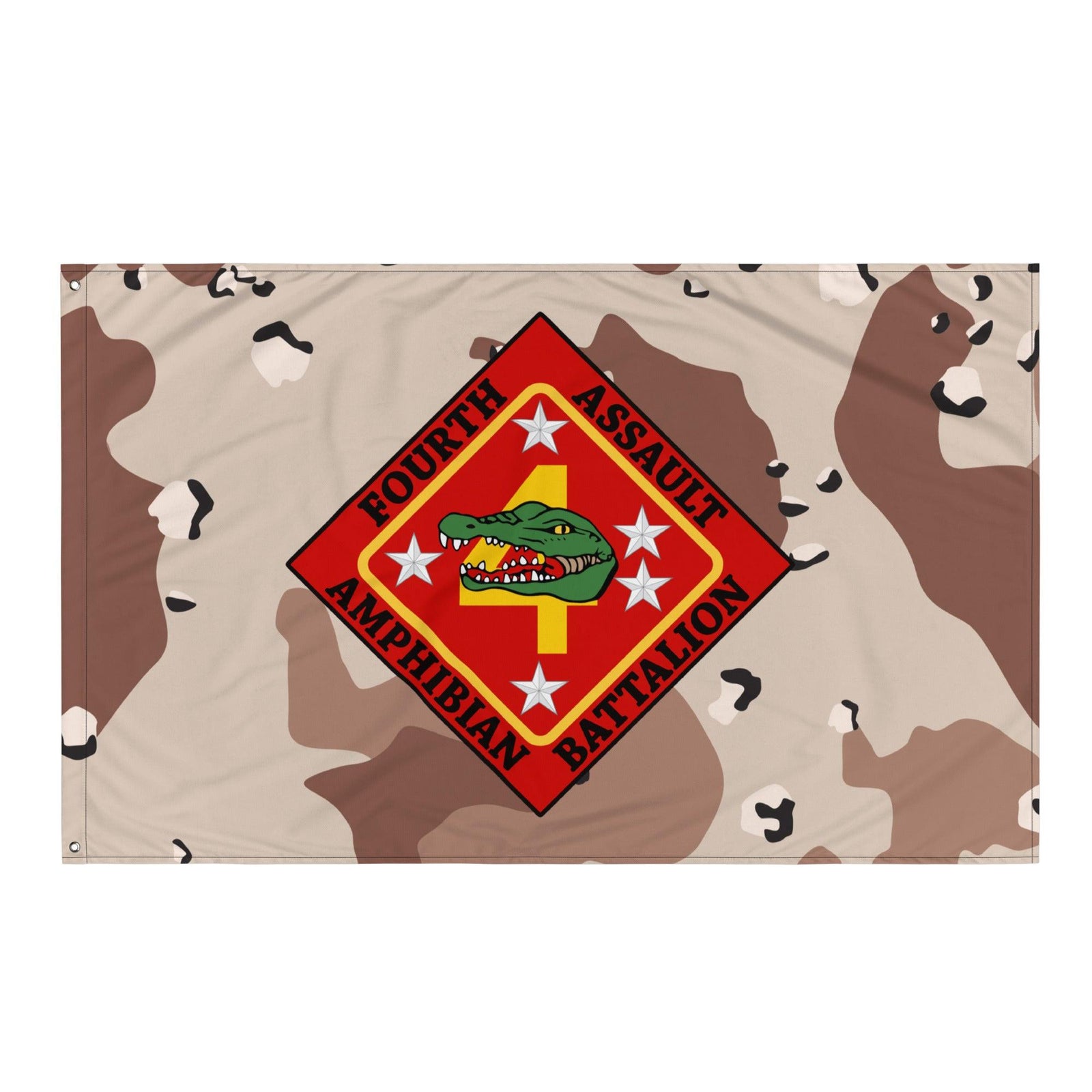 4th AABn USMC Chocolate-Chip Camo Flag Tactically Acquired   