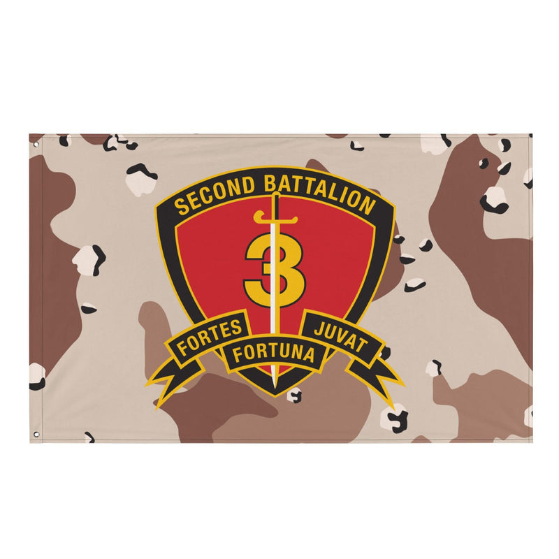 2/3 Marines Chocolate-Chip Camo Flag