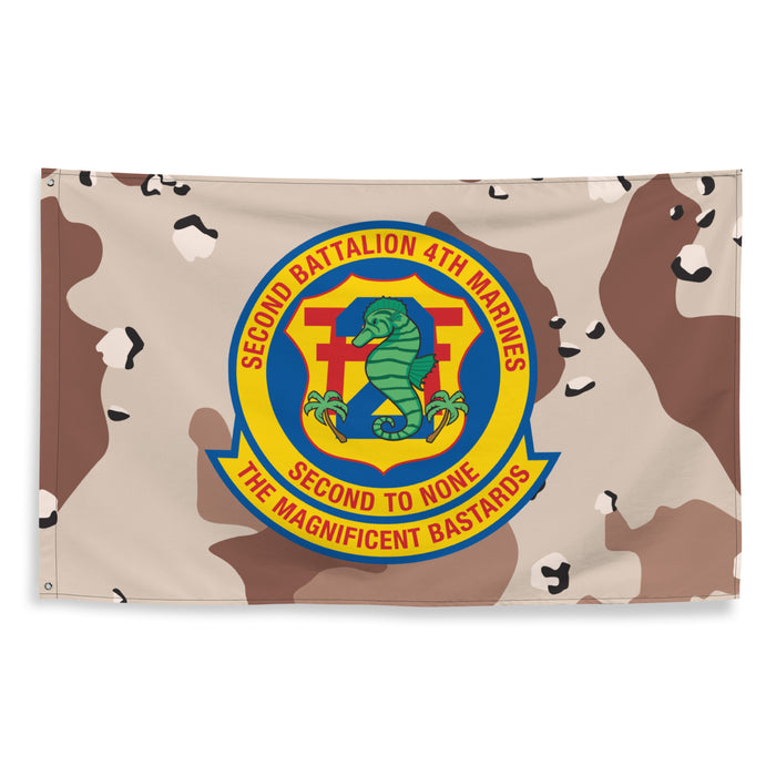 2/4 Marines Chocolate-Chip Camo Flag Tactically Acquired   
