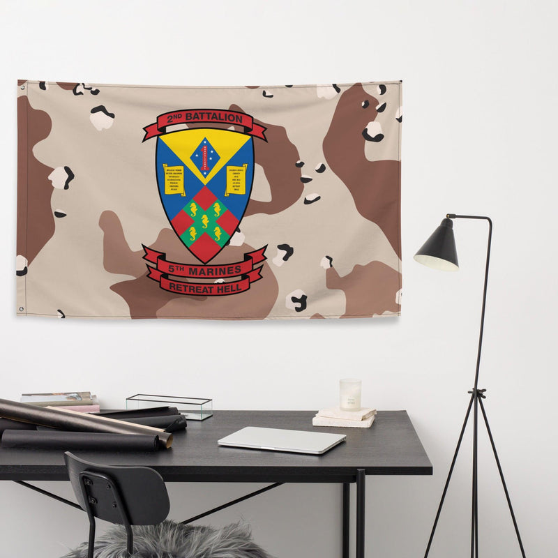 2/5 Marines Chocolate-Chip Camo Flag