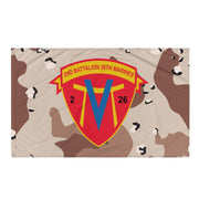 2/26 Marines Chocolate-Chip Camo Flag Tactically Acquired   