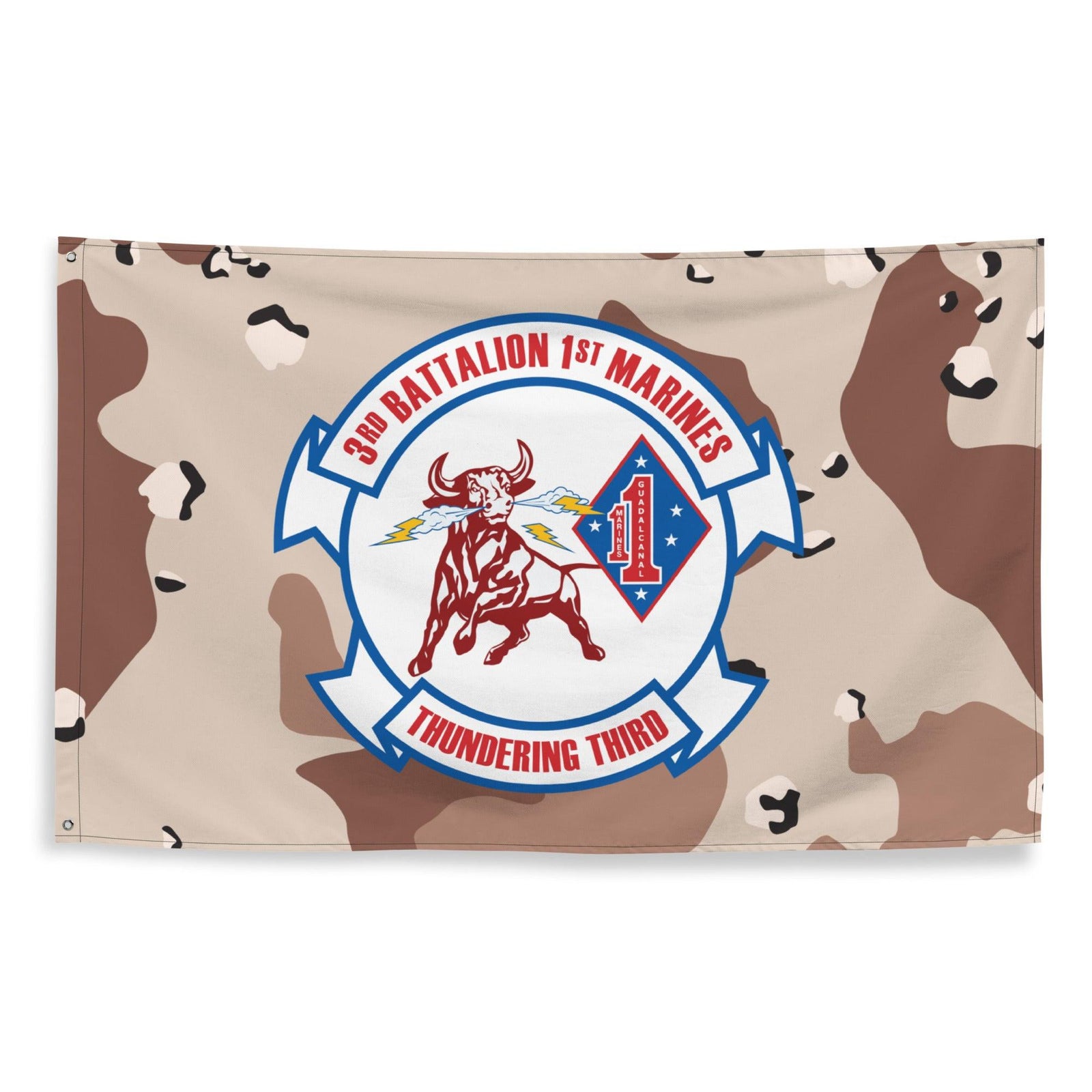 3/1 Marines Chocolate-Chip Camo Flag Tactically Acquired   