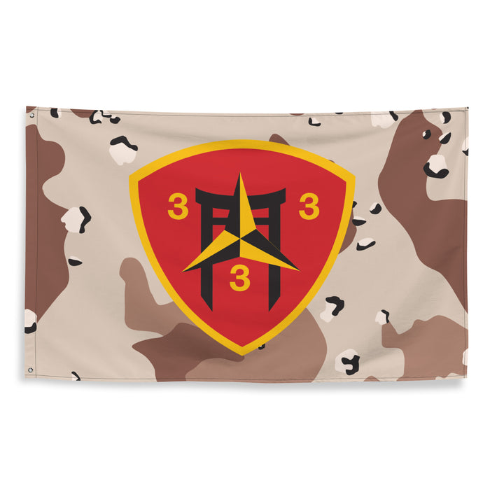 3/3 Marines Chocolate-Chip Camo USMC Flag Tactically Acquired   