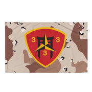 3/3 Marines Chocolate-Chip Camo USMC Flag Tactically Acquired   