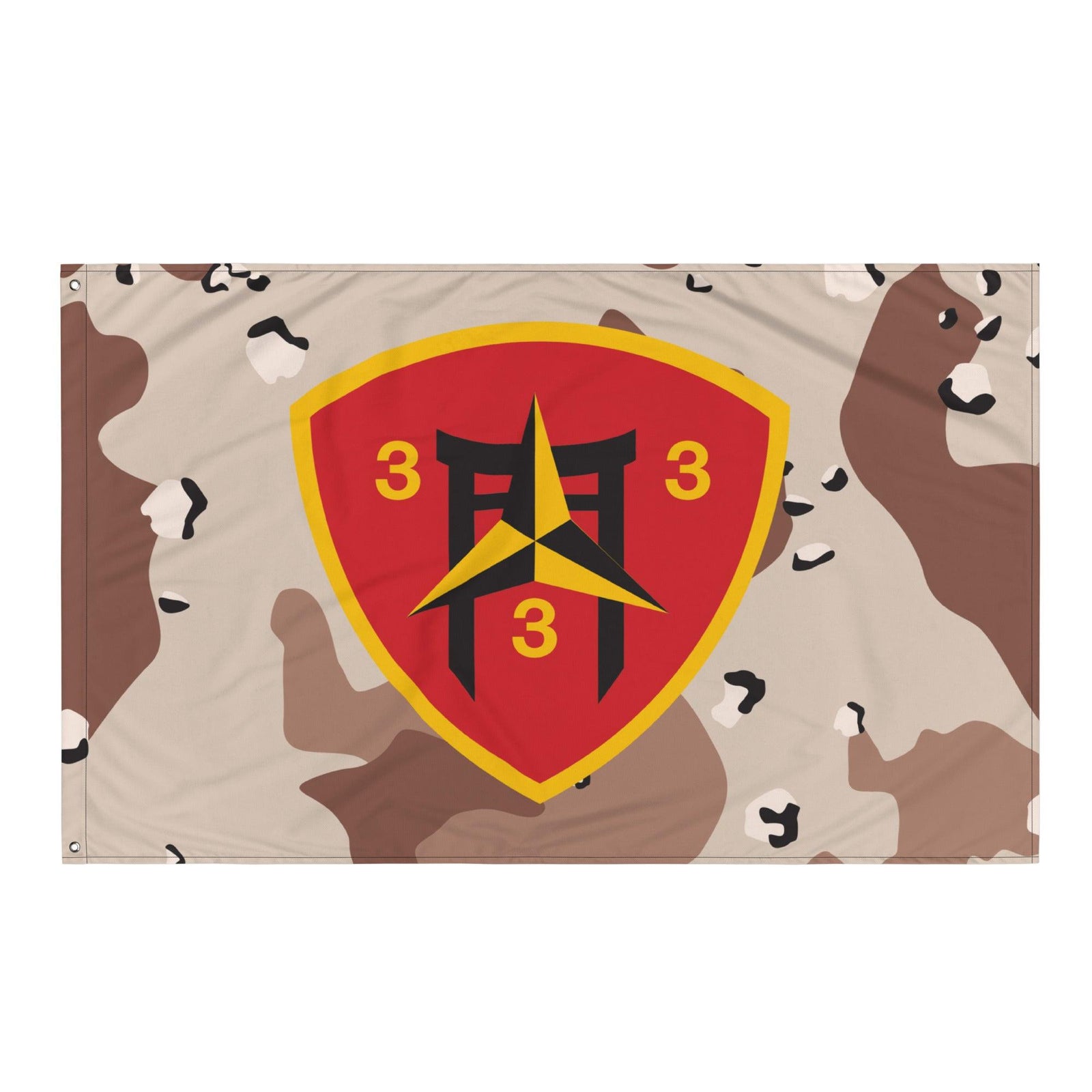 3/3 Marines Chocolate-Chip Camo USMC Flag Tactically Acquired   
