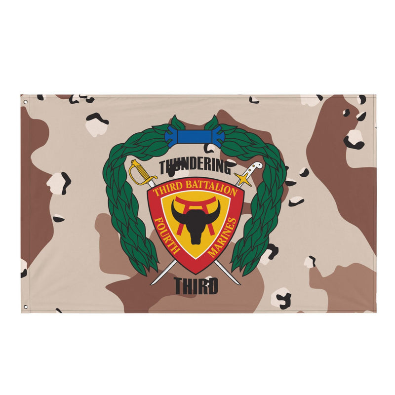 3/4 Marines Chocolate-Chip Camo USMC Flag