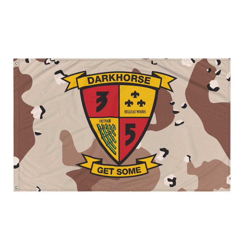 3/5 Marines Chocolate-Chip Camo USMC Flag