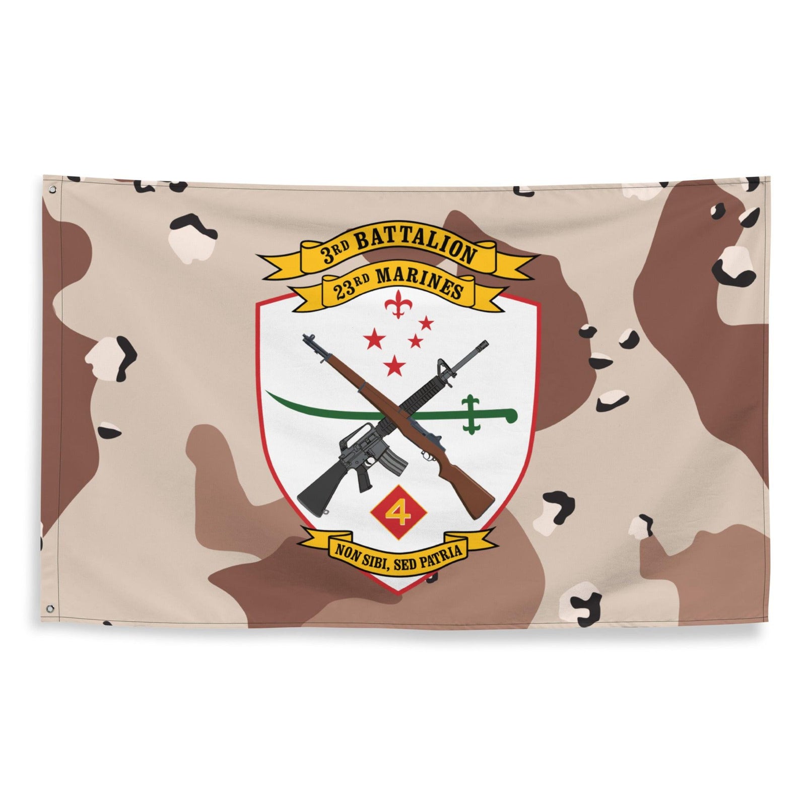 3/23 Marines Chocolate-Chip Camo Flag Tactically Acquired   
