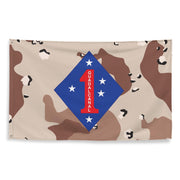 1st Marine Division Chocolate-Chip Camo Flag Tactically Acquired   