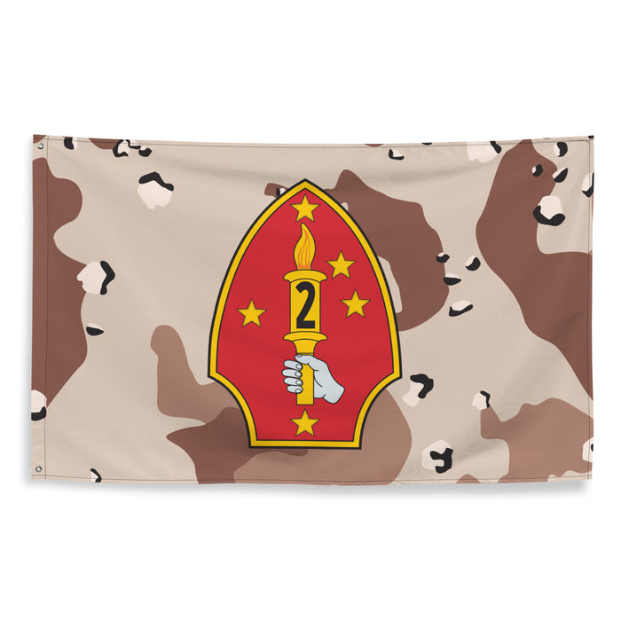 2nd Marine Division Chocolate-Chip Camo Flag Tactically Acquired   