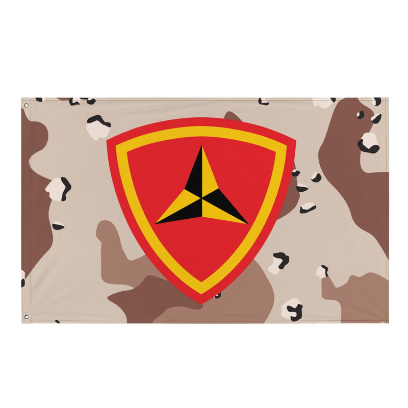 3rd Marine Division Chocolate-Chip Camo Flag
